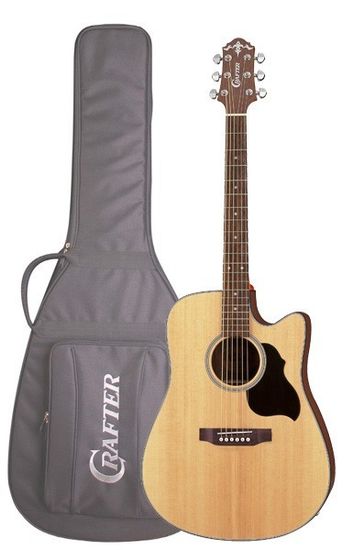 Гитара электроакустическая CRAFTER LITE-DE SP N Чехол