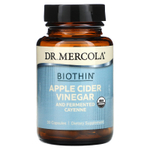Dr. Mercola, биотин, яблочный уксус и ферментированный кайенский перец, 30 капсул