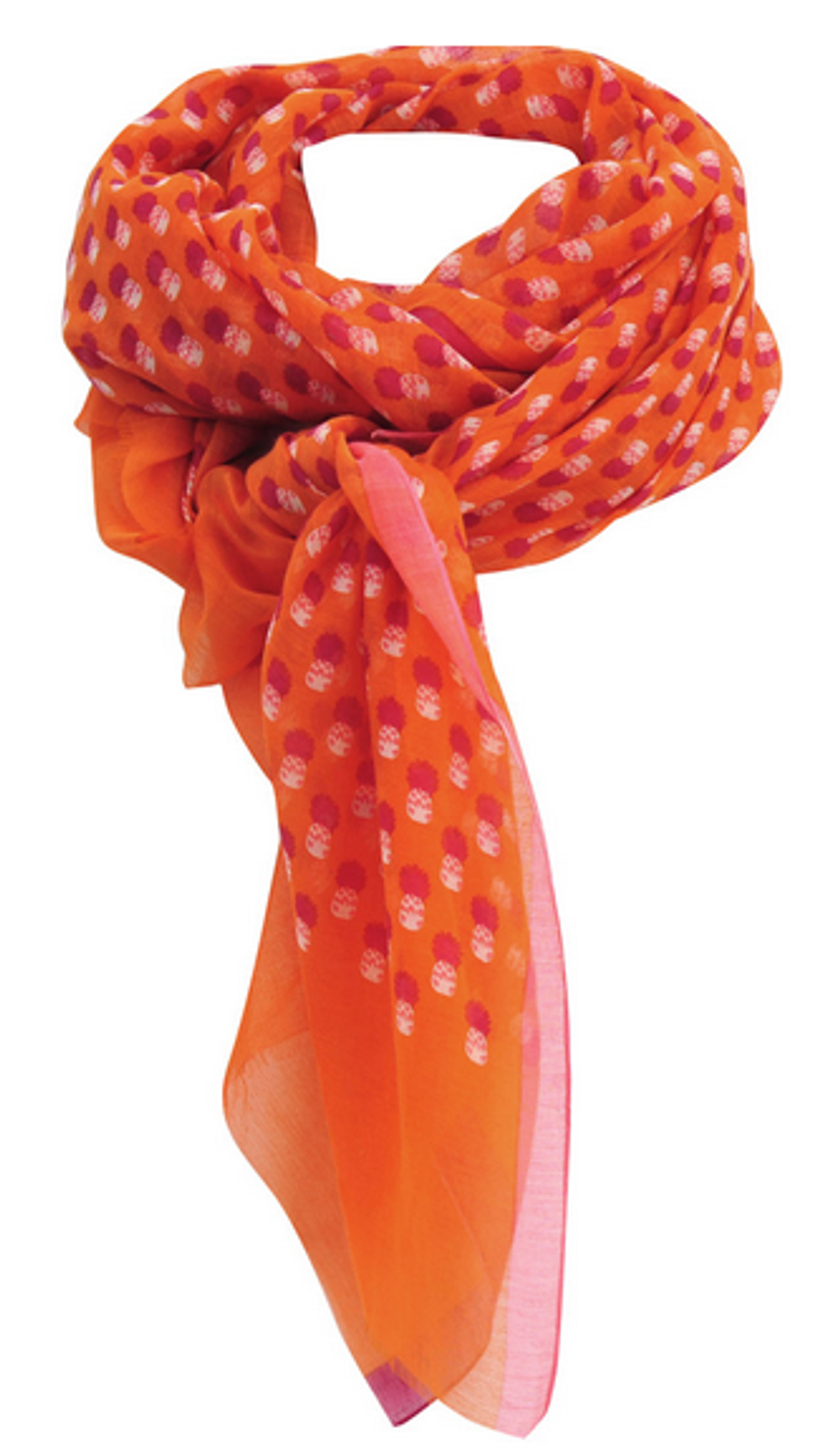 Шаль 100х190 Petrusse Borabora Orange Франция