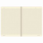 Тетрадь 40 л. в клетку обложка SoftTouch, бежевая бумага 70 г/м2, сшивка, А5 (147х210 мм), ЛИСТЬЯ, BRAUBERG, 403781