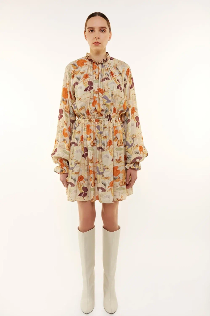 Платье «Лес», разноцветный