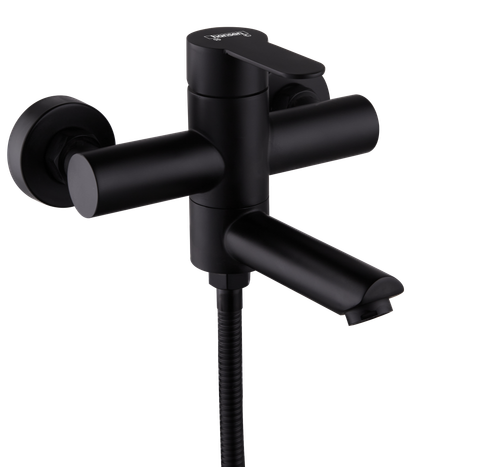 30032-C Смес. од. из НЕРЖ. для ванны (ЧЕРНЫЙ) HANSEN  (10/1шт)