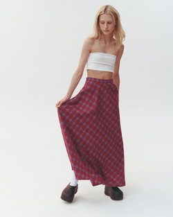 A-line Skirt Wine