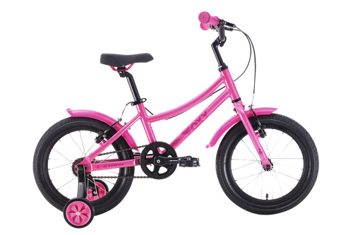 Велосипед 16" Stark'24 Foxy Girl  р.9" розовый/малиновый