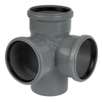 Крестовина канализационная двухплоскостная RTP 110х110х110 мм 87,5°