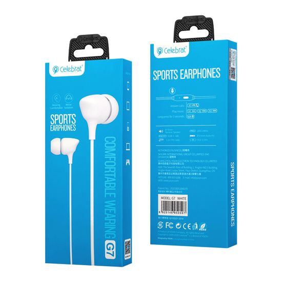 Наушники Celebrat G7 белые