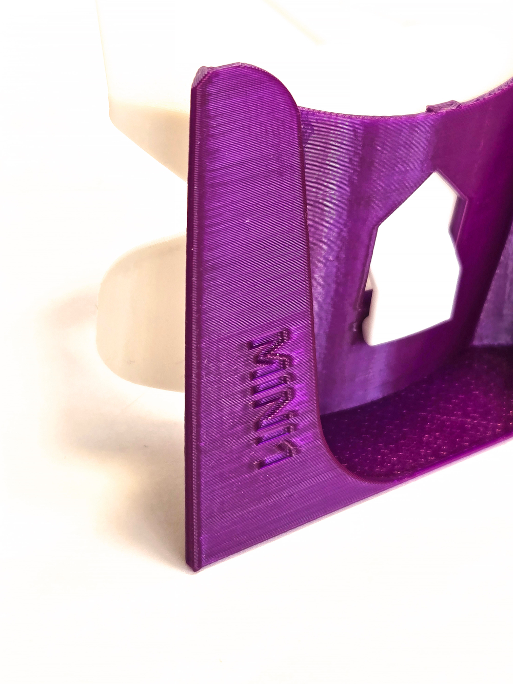 Подставка настольная для Яндекс станции Мини1, 3D печать, белая с фиолетовым