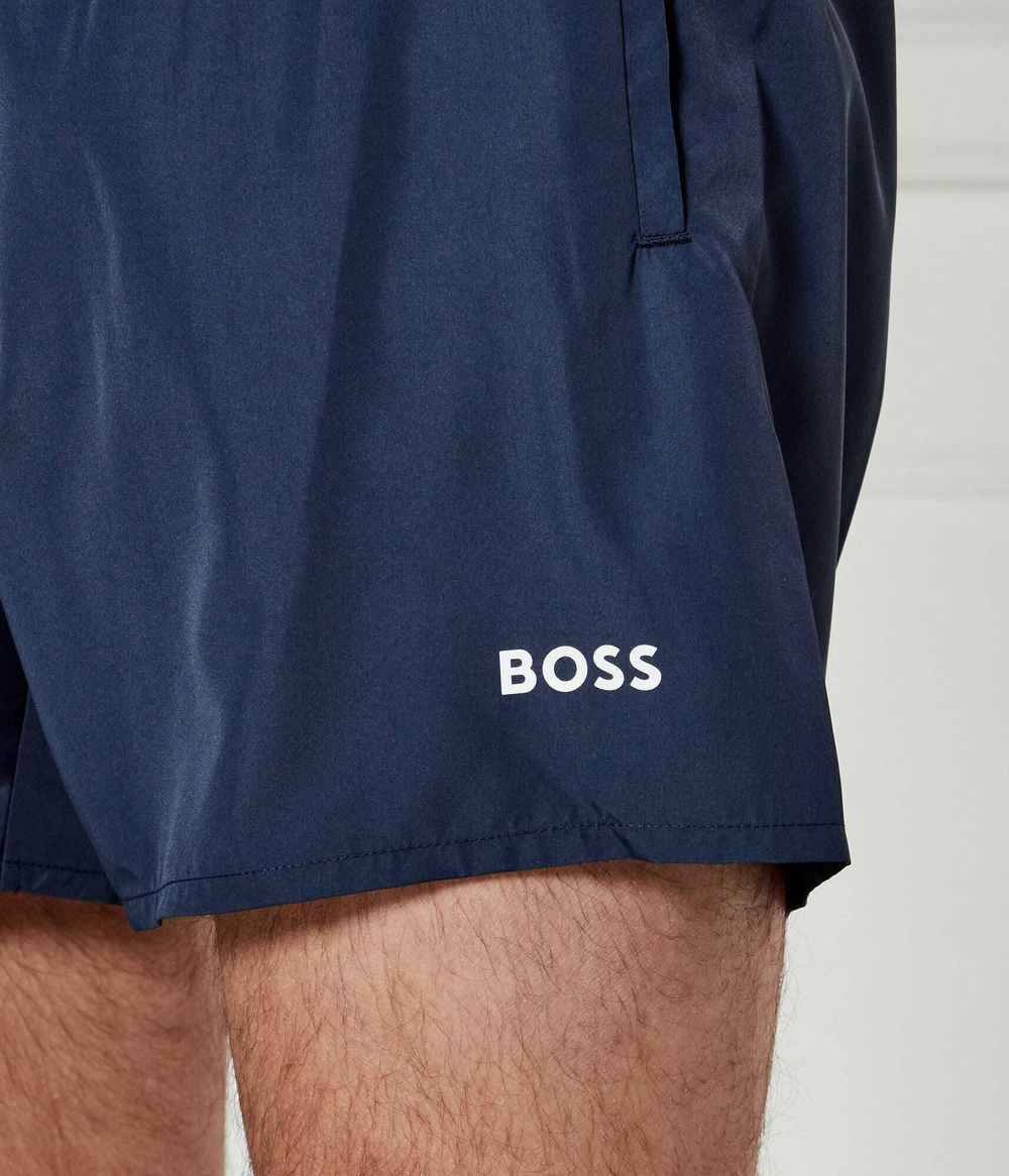 Шорты для плавания + полотенце + рюкзак Beach Set BOSS BLACK - темно-синий(50536351)