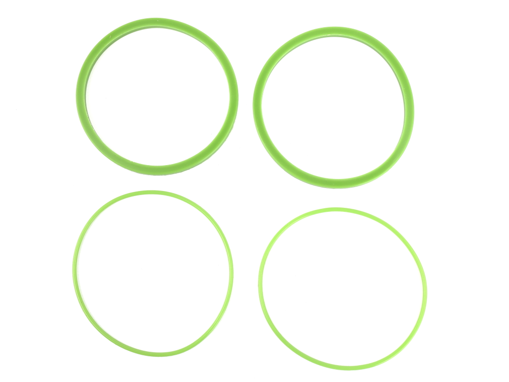 Комплект прокладок маслянного фильтра (2 поз.) КАМАЗ- ЕВРО зеленый силикон (Балаково)