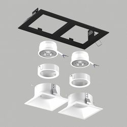 Встраиваемый светильник Lightstar Domino D5270606WMOD