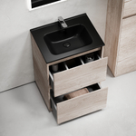 Тумба напольная под раковину Sancos Libra Floor, дуб галифакс натуральный 590х450х840 мм