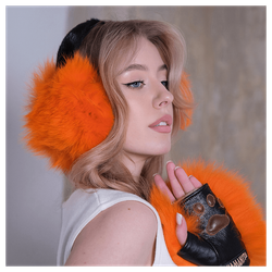 Митенки из меха «Полярная лисичка»