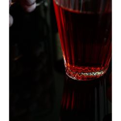 Стакан Хайбол 360 мл "Fire Optical" d 8,4 см h14 см оптические грани дно овал P.L. - BarWare [6]