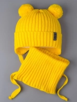 Шапка для мальчика со снудом осенняя