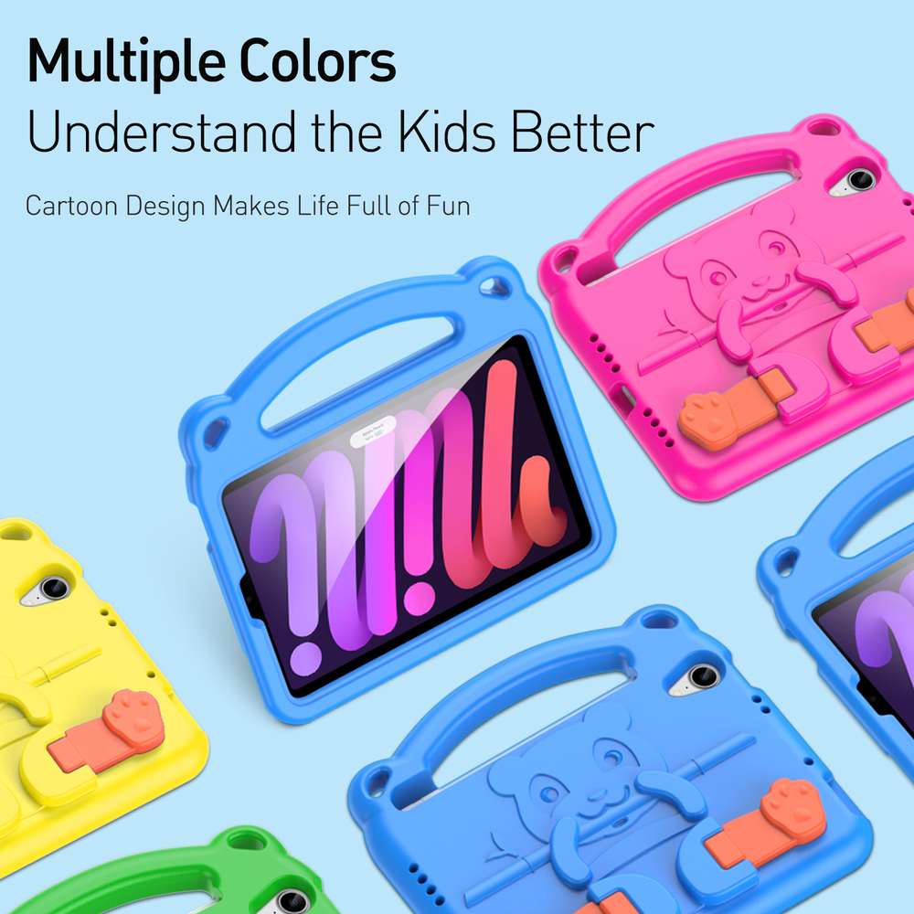 Чехол для детей на планшет iPad Mini 6 2021 и Mini 7 от от Dux Ducis, серия Panda Series Case
