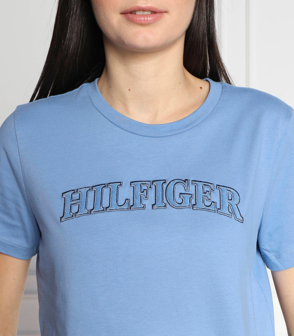 футболка tonal Tommy Hilfiger - голубой(WW0WW37562)