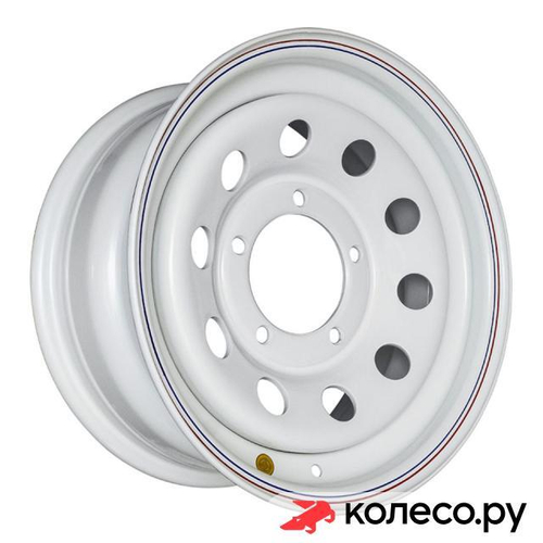 Диск усиленный УАЗ стальной белый 7x16/5*139.7 D110 ET-19 Белый