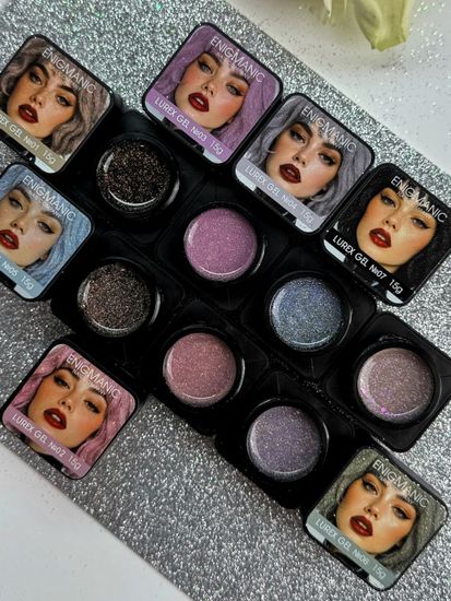 Гель для наращивания ENIGMANIC LUREX GEL 05 15g.