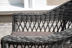 "Сицилия" обеденная группа плетеная, цвет графит