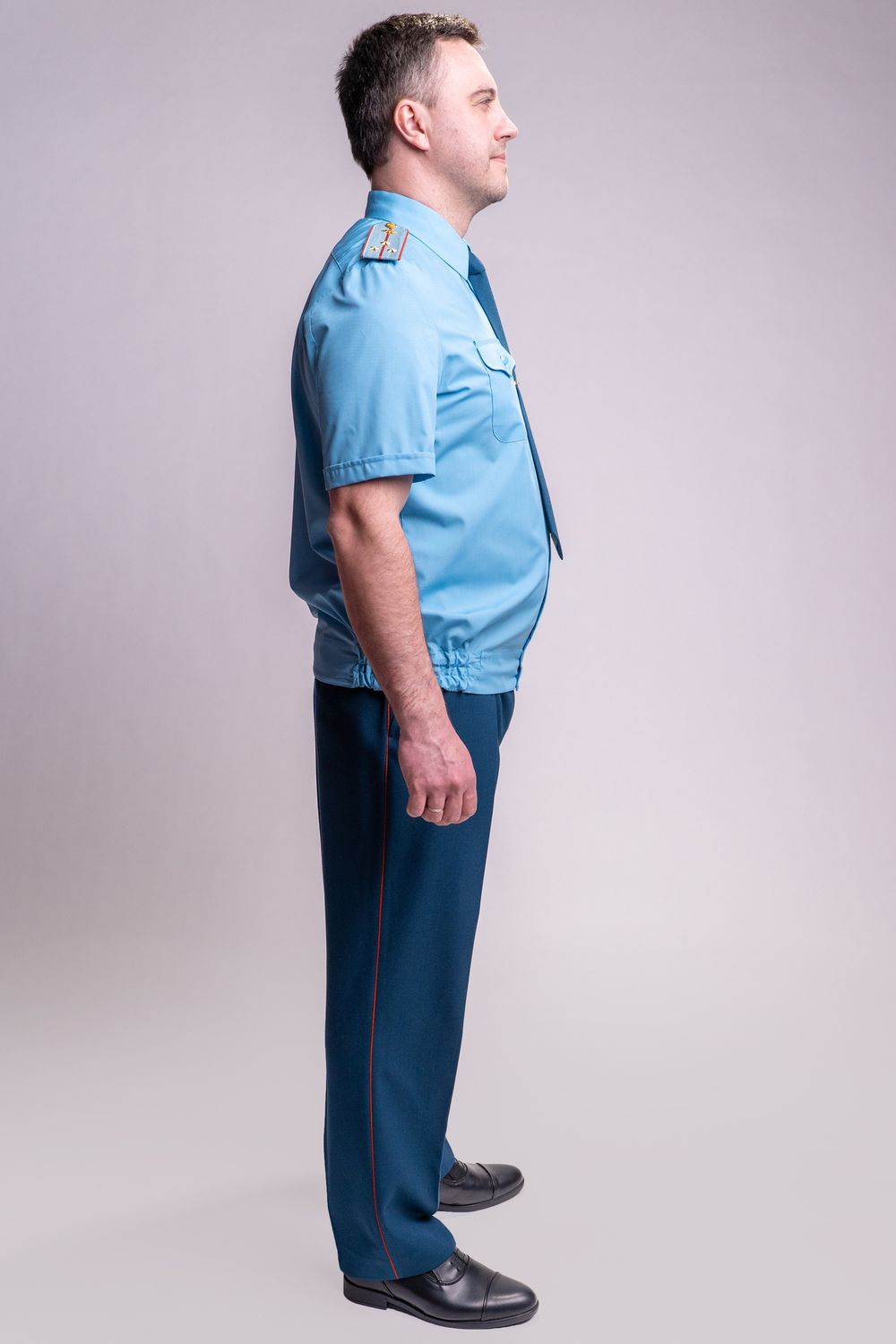 Рубашка МЧС мужская голубая, короткий рукав