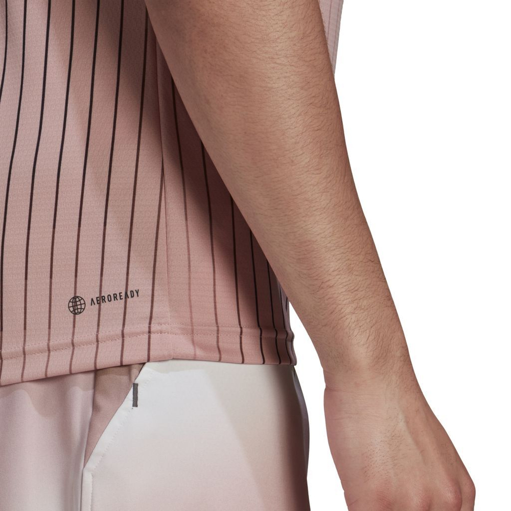 Мужское теннисное поло Adidas Melbourne Polo M - wonder mauve/black/grey six