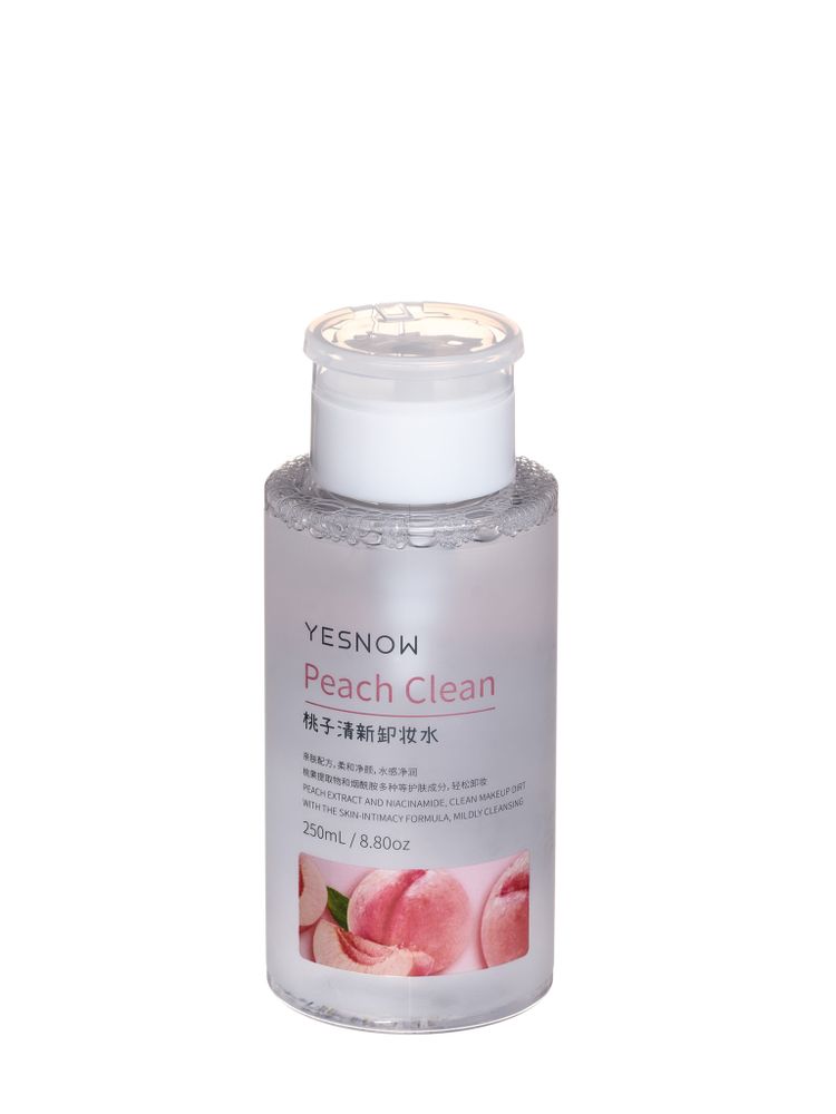 Жидкость для снятия макияжа «Свежесть персика» YESNOW, 250 мл