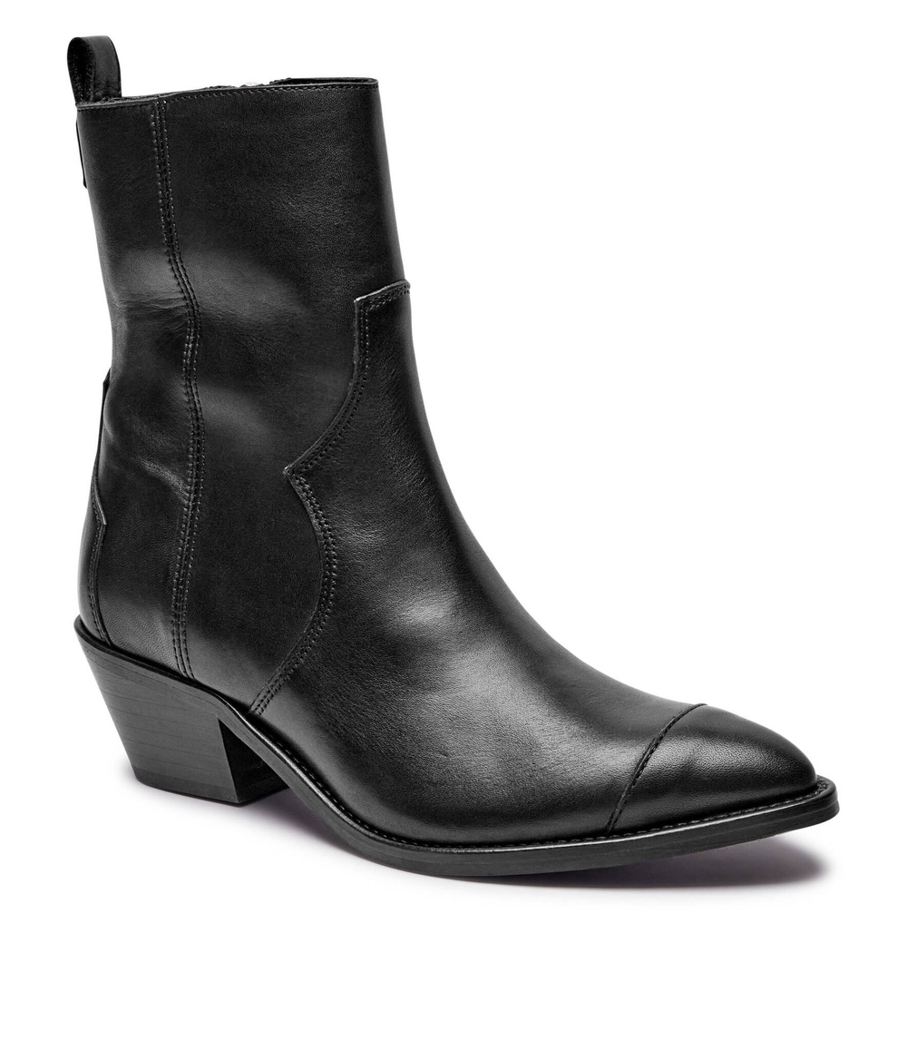 Кожаные ковбойки Austin Alohas - черный(S100373)