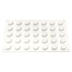 Форма кондитерская "Овал" 35 ячеек 22*23*10 мм силикон P.L.