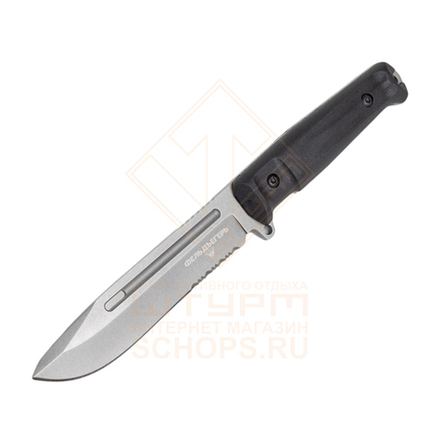 Нож Kizlyar Supreme Feldjaeger AUS-8 кратон, Black/Tacwash