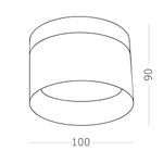 Светильник накладной LED 12W 3000K