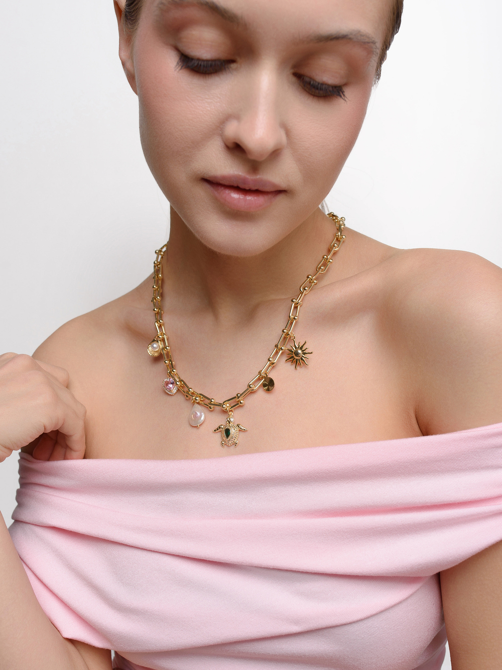 Колье Turtle Gold Mix