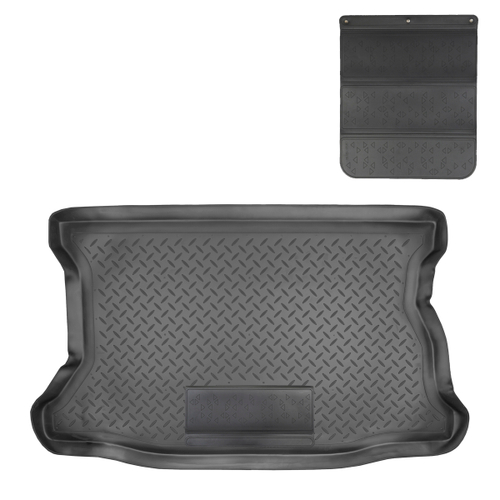 Коврик в багажник Norplast для Honda Fit в кузове GD (2001-2008) Черный, арт.NPL-P-30-20-APP
