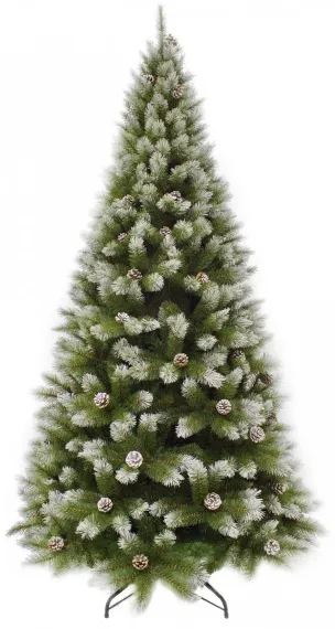 Сосна Женева заснеженная с шишками 185 см., ЛЕСКА, Triumph Tree (73118)
