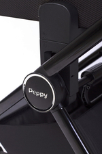 Детская коляска Peppy Monaco 3 в 1 Brilliant black (черный), рама черный глянец