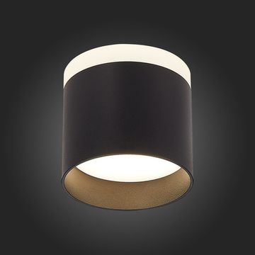 ST102.442.09 Светильник потолочный Черный LED 1*9W 4000K 702Lm Ra&gt;80 120° IP20 D79xH75 170-240V Накладные светильники