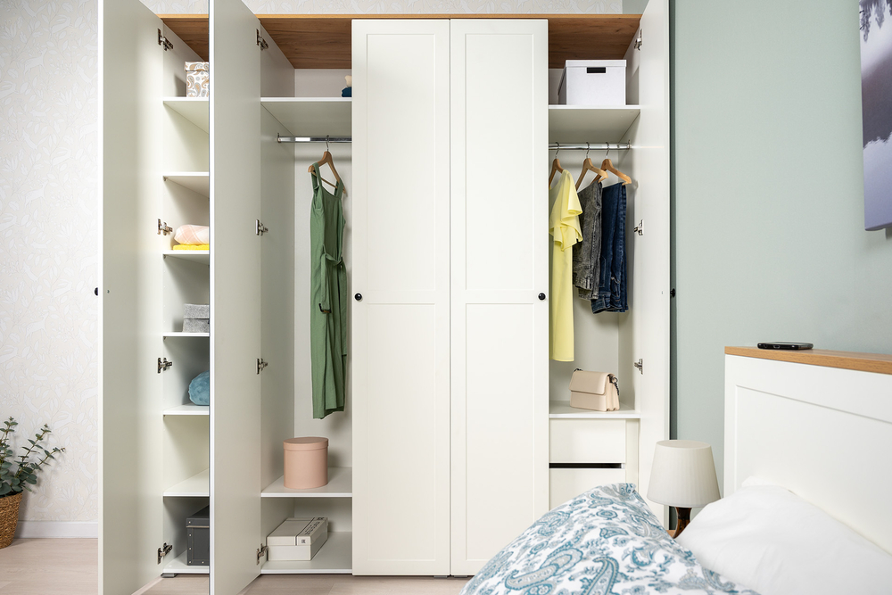 Остин Спальня 2 белый/дуб золотой