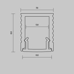 накладной 8x9 (2м.) Maytoni ALM-0809-S-2M 631010