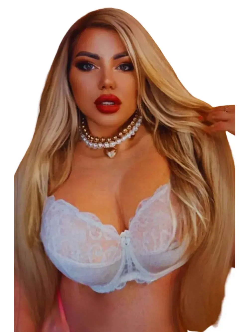 Франзуская модель бюстгальтера большие размеры FGi ажурный