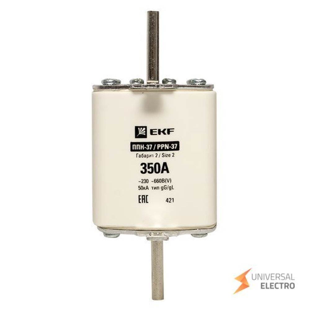 Плавкая вставка ППН-37 400/350А габарит 2 EKF