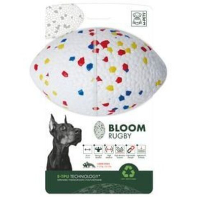 M-PETS Игрушка для собак мяч Рэгби Блум разноцветный, 14 см