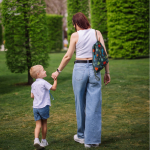 Мешок в садик 33х40, Динозавры принт (синий)