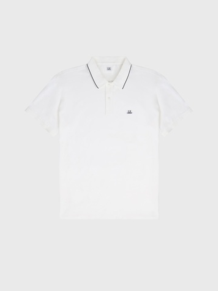 Поло C.Р. Company Stretch Piquet Line Gauze White