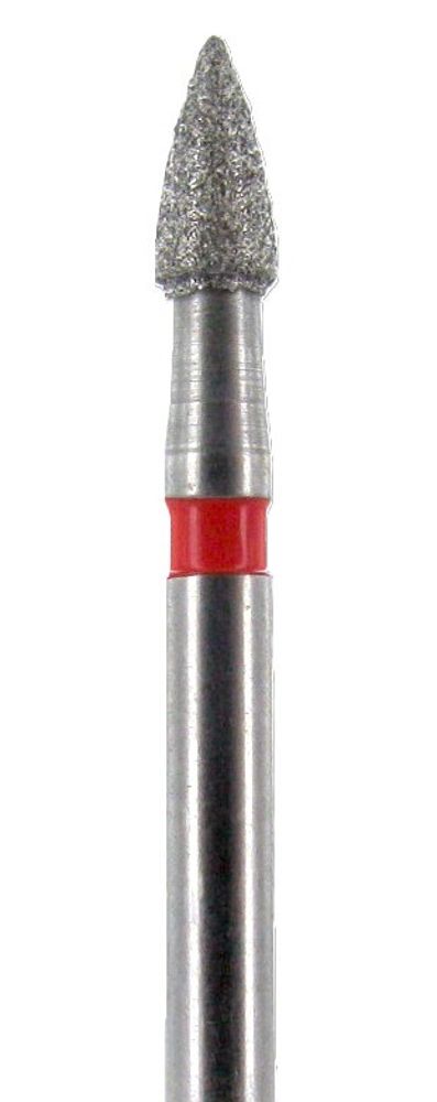 Бор алмазный 895 016 FG, красный, 1 шт. Форма: пуля., JOTA, Швейцария
