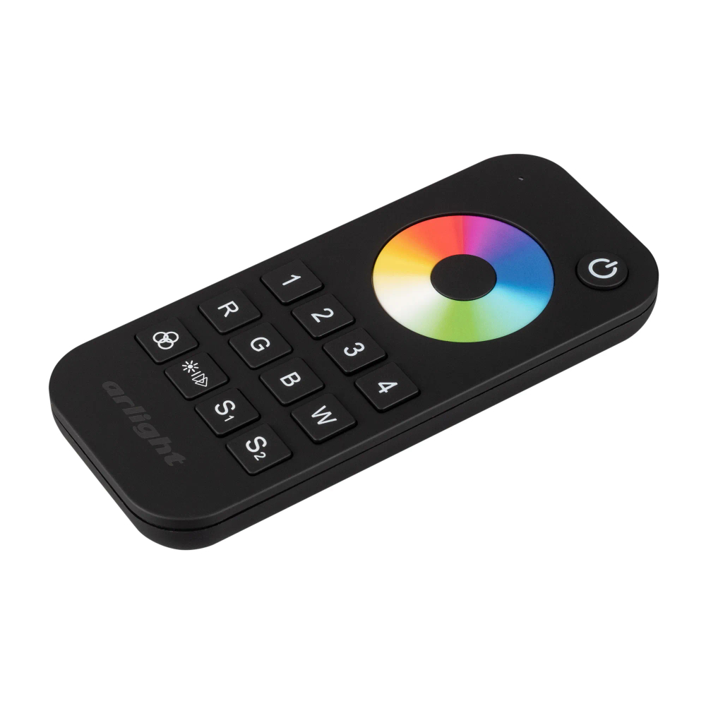 Пульт SMART-R26-RGBW Black (4 зоны, 2.4G) (Arlight, IP20 Пластик, 5 лет) 023477