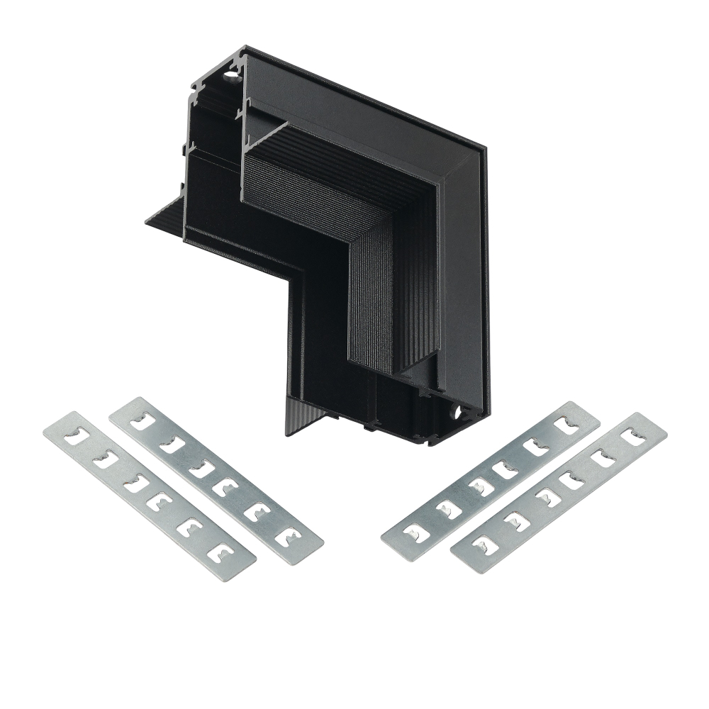 Коннектор соединитель угловой для встраиваемого шинопровода MyFar Accessories for MagLine 23 MT0200-CLW-B