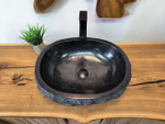 Раковина из андезита Erozy Black EA-65643 50х40х15 из натурального камня