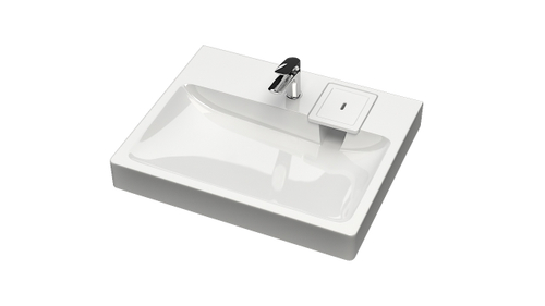 Раковина Адель V53 590х546х88 с кронштейном и сифоном