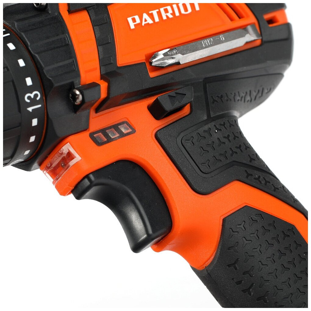 Дрель-шуруповерт акк.PATRIOT BR 241ES, две АКБ Li-Ion, 24В, 2,0 Ач, 33Нм,кейс (180201241)