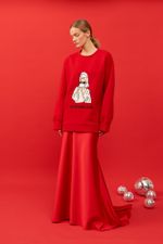 ЮБКА МАКСИ САТИНОВАЯ RED