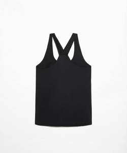 Oysho Высокотехнологичная майка на широких бретелях, черный